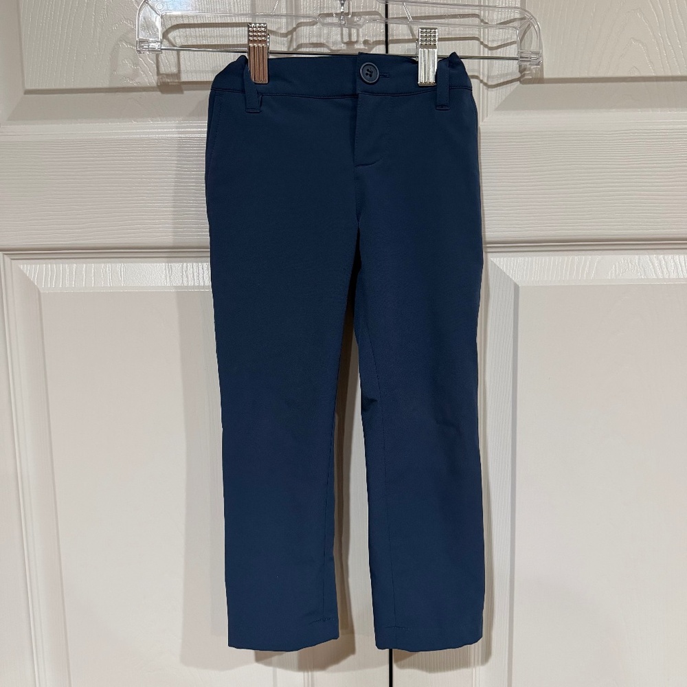 Nordstrom Toddler Boy's Solid Navy Blue Adjustable Waist Dress Pants Size 2